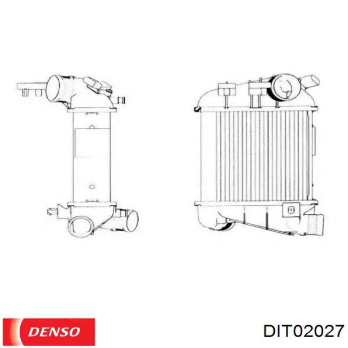 DIT02027 Denso радіатор интеркуллера