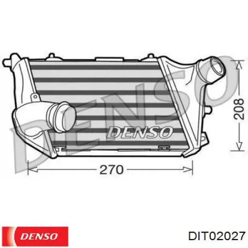 Система охолодження наддувочного повітря Denso DIT02027 ціна, від 42.28 USD