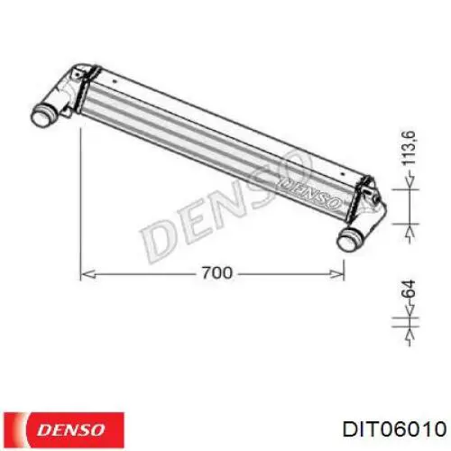 Система охолодження наддувочного повітря Denso DIT06010 ціна, від 170.11 USD