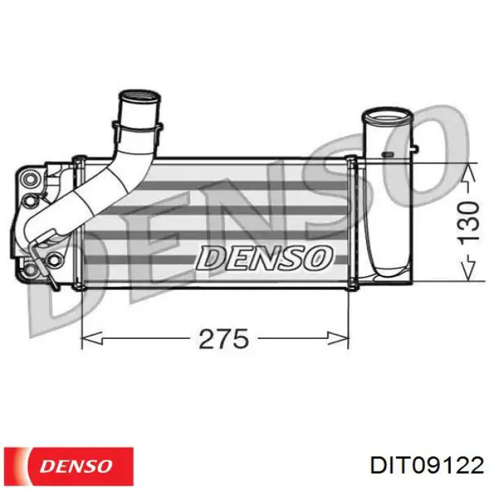 DIT09122 Denso Охолоджувач наддувочного повітря