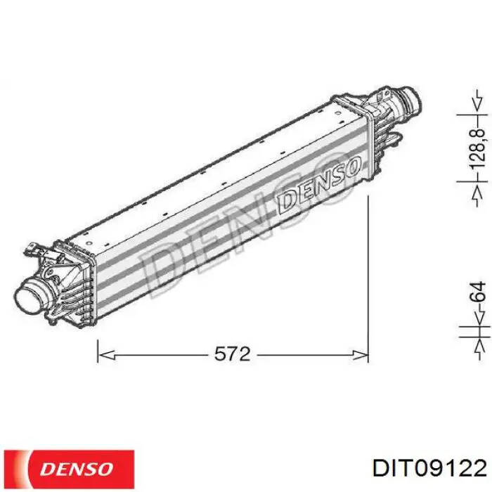 Система охолодження наддувочного повітря Denso DIT09122 ціна, від 87.07 USD
