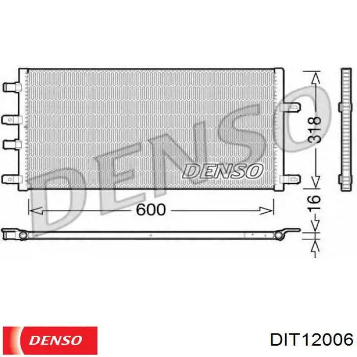 Система охолодження наддувочного повітря Denso DIT12006 ціна, від 403.92 USD