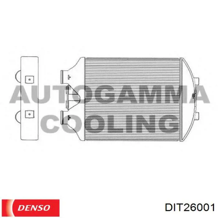 DIT26001 Denso Охолоджувач наддувочного повітря