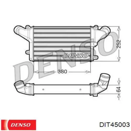 Купити DIT45003 Denso Задній бампер