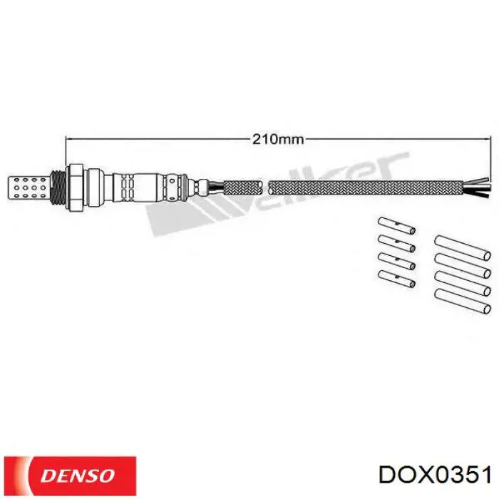DOX0351 Denso лямбдазонд, датчик кисню