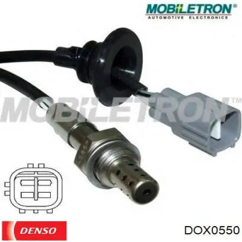 Лямбдазонд, датчик кисню після каталізатора Denso DOX0550 ціна, від 28.60 USD
