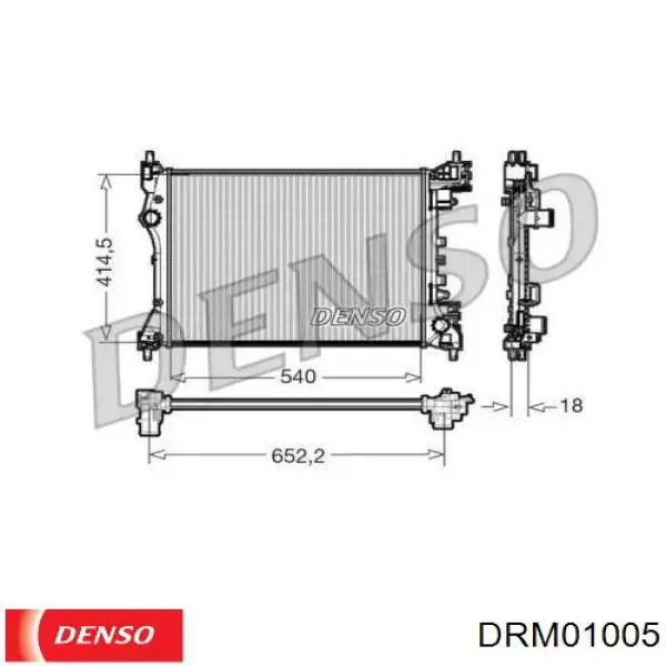 Радіатор основний Denso DRM01005 ціна, від 72.02 USD