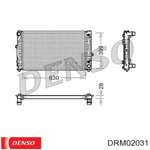 Радіатор основний Denso DRM02031 ціна, від 78.86 USD
