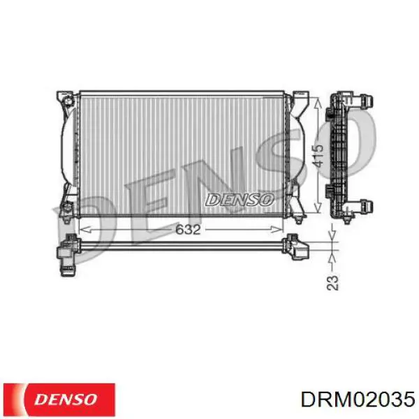 DRM02035 Denso радіатор охолодження двигуна