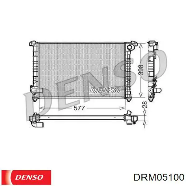 Радіатор основний Denso DRM05100 ціна, від 100.05 USD