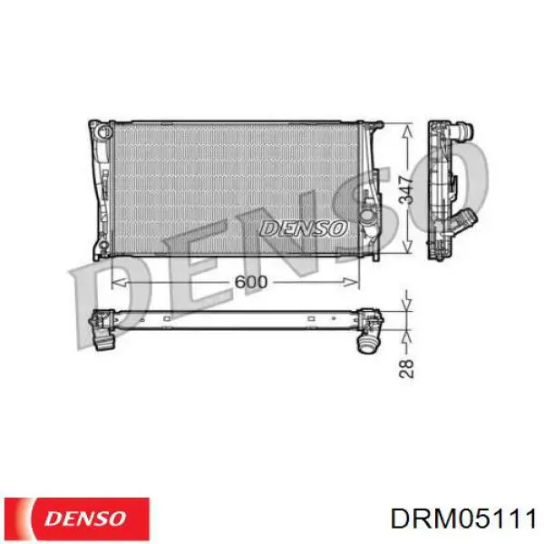 Радіатор основний Denso DRM05111 ціна, від 88.04 USD