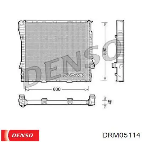 Радіатор основний Denso DRM05114 ціна, від 103.88 USD