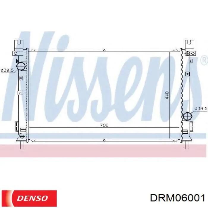 Радіатор основний Denso DRM06001 ціна, від 107.37 USD