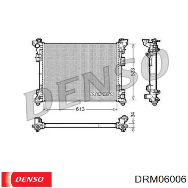 Купити DRM06006 Denso Радіатор двигуна