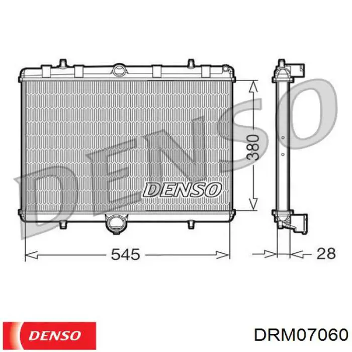 Радіатор охолодження двигуна DRM07060 Denso