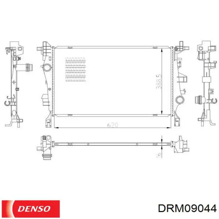 Радіатор основний Denso DRM09044 ціна, від 103.60 USD