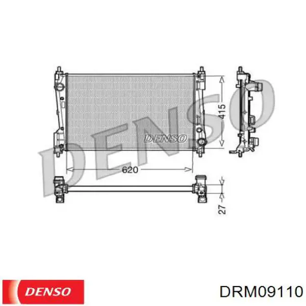 DRM09110 Denso Радіатор охолодження двигуна
