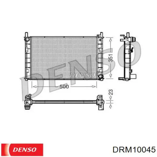 Радіатор DRM10045 Denso