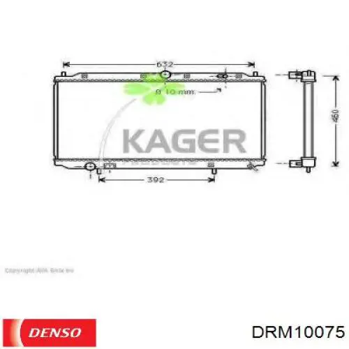 Радіатор охолодження Denso DRM10075