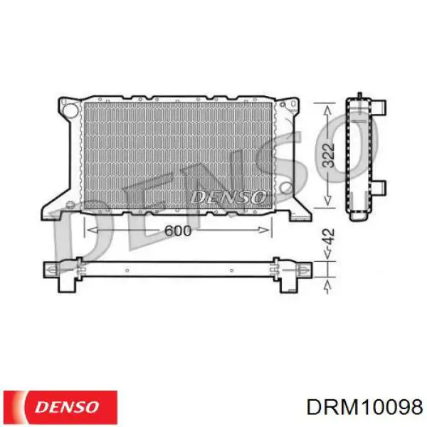 Радіатор охолодження двигуна DRM10098 Denso