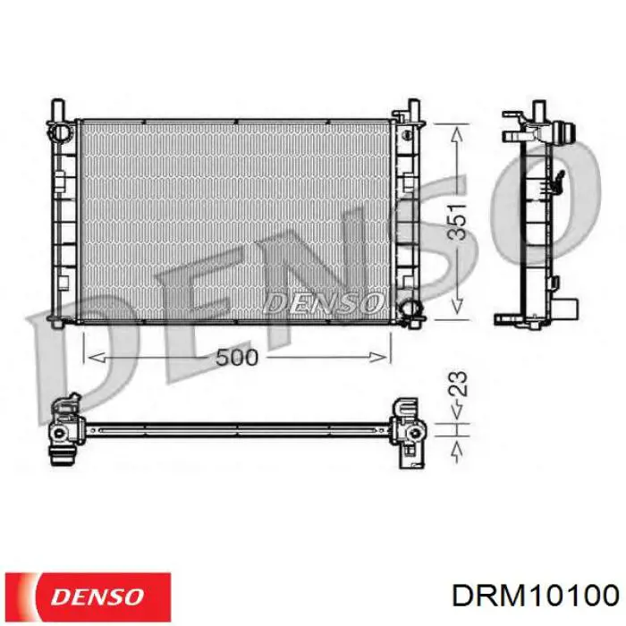 Радіатор основний Denso DRM10100 ціна, від 75.16 USD
