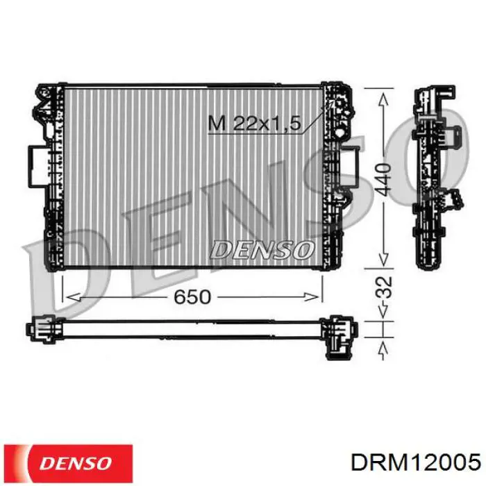 DRM12005 Denso трубка паливна, зворотня від форсунок