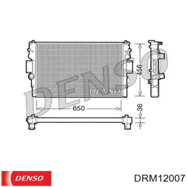 DRM12007 Denso радіатор охолодження двигуна