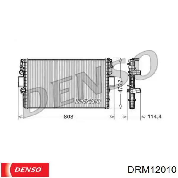 Радіатор основний Denso DRM12010 ціна, від 68.80 USD