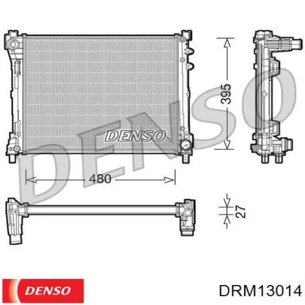 Купити DRM13014 Denso Радіатор двигуна