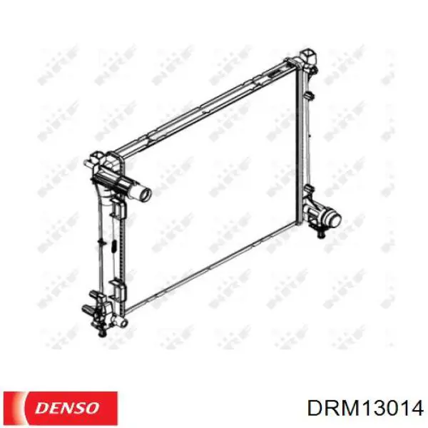 DRM13014 Denso Радіатор охолодження двигуна