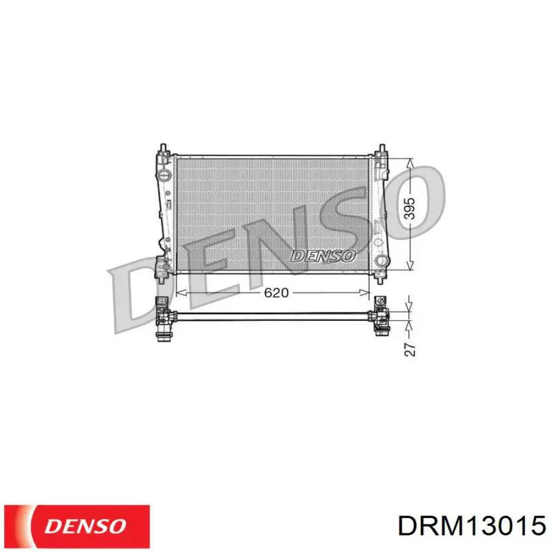 DRM13015 Denso радіатор охолодження двигуна