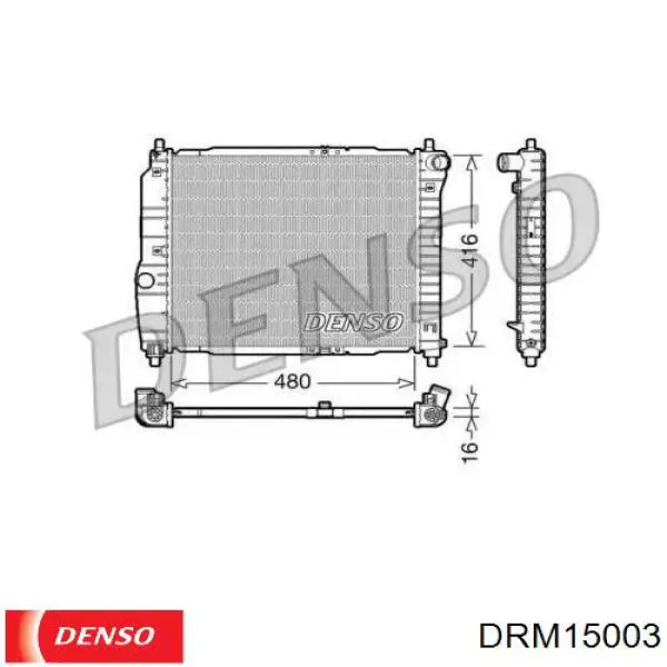 DRM15003 Denso радіатор охолодження двигуна