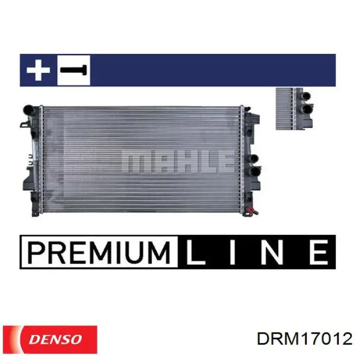 DRM17012 Denso радіатор охолодження двигуна