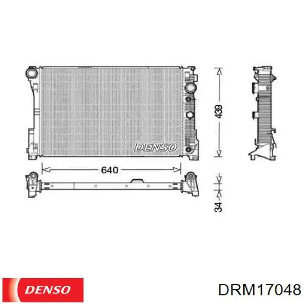 DRM17048 Denso Радіатор охолодження двигуна