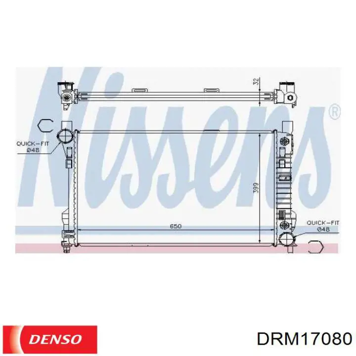 Купити DRM17080 Denso Радіатор двигуна