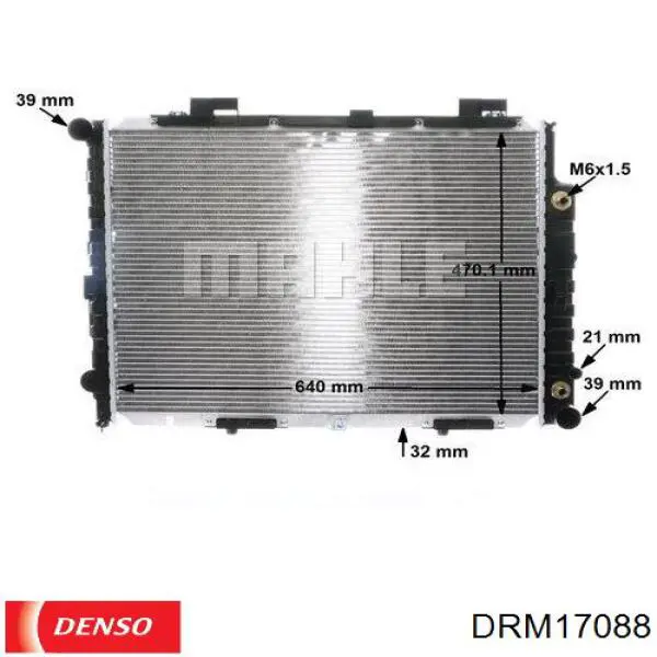 DRM17088 Denso радіатор охолодження двигуна