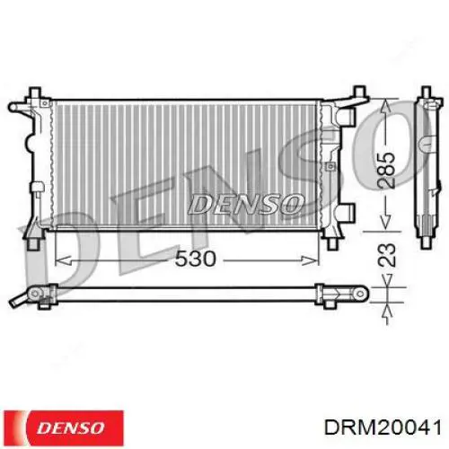 DRM20041 Denso радіатор охолодження двигуна