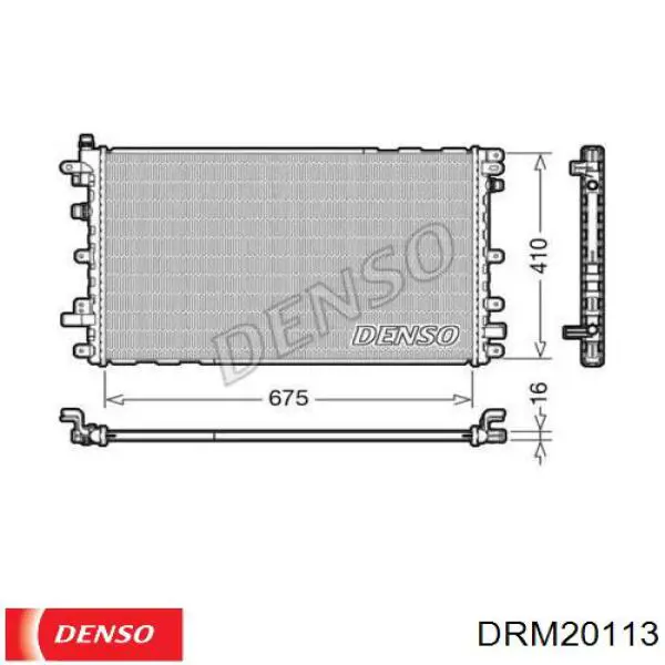 Купити DRM20113 Denso Радіатор двигуна