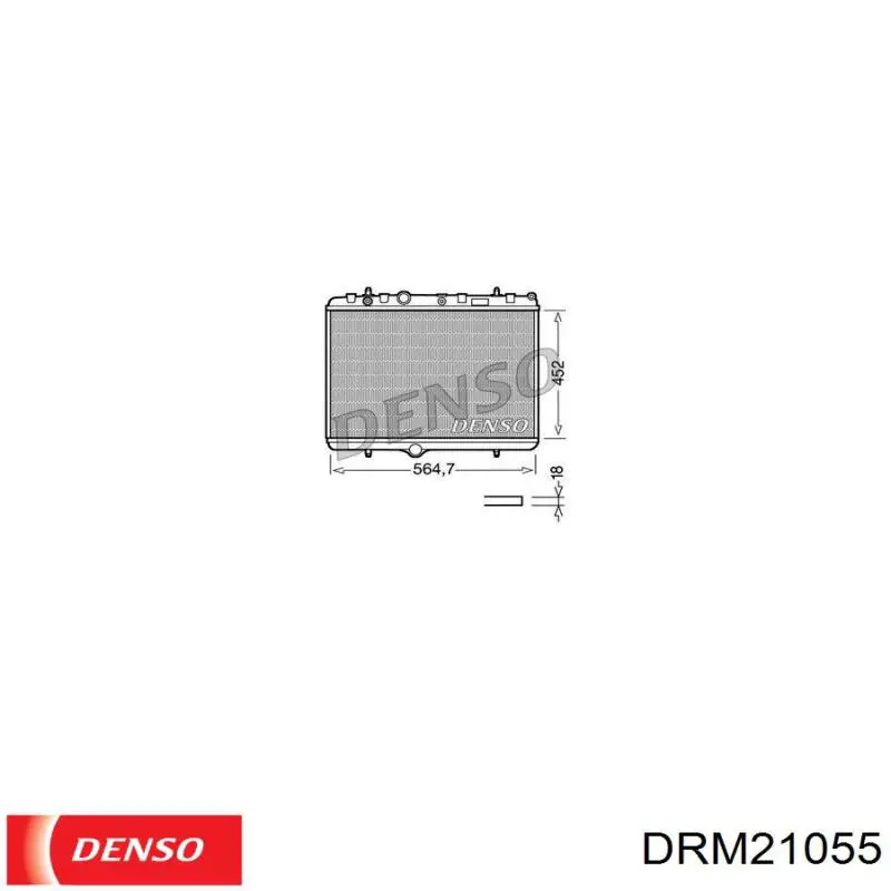 Радіатор DRM21055 Denso