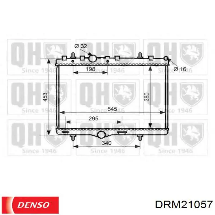 Радіатор охолодження Denso DRM21057