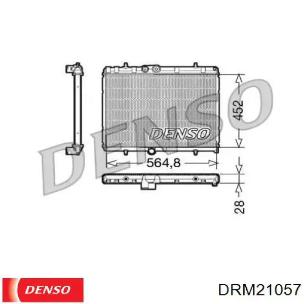 Радіатор основний Denso DRM21057 ціна, від 51.76 USD