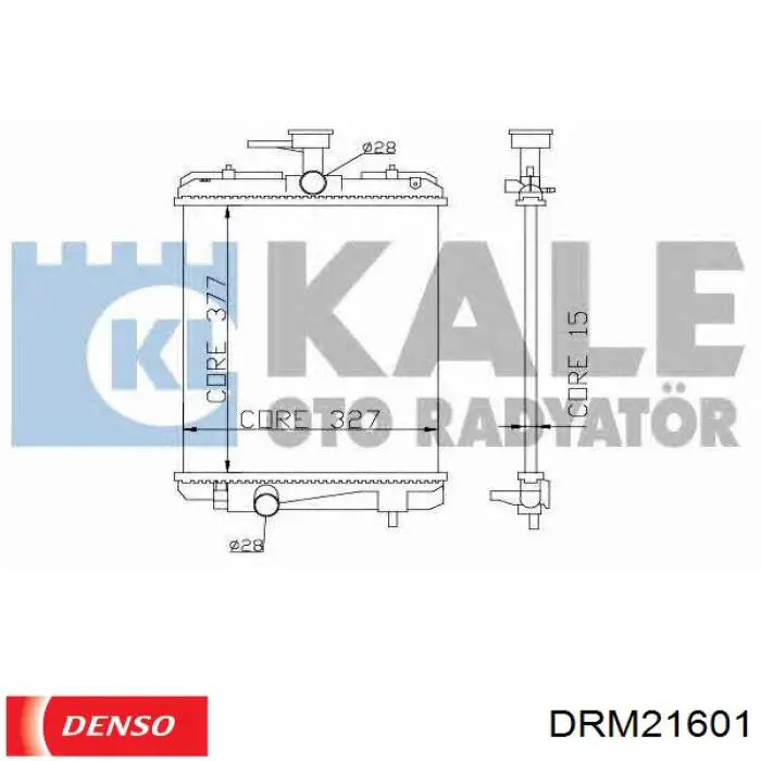 Радіатор DRM21601 Denso