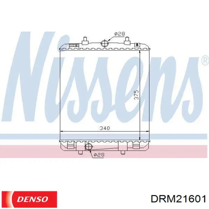 Купити DRM21601 Denso Радіатор двигуна
