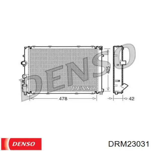 DRM23031 Denso радіатор охолодження двигуна
