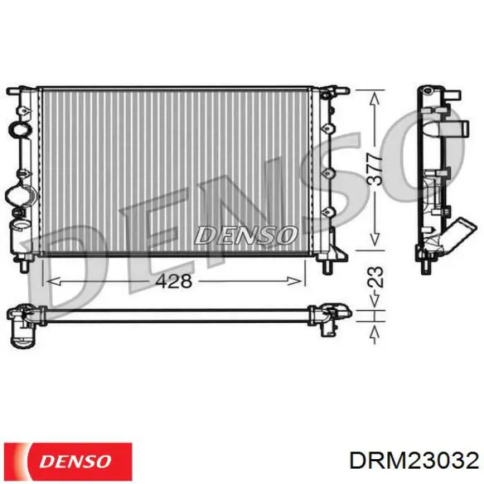 DRM23032 Denso радіатор охолодження двигуна