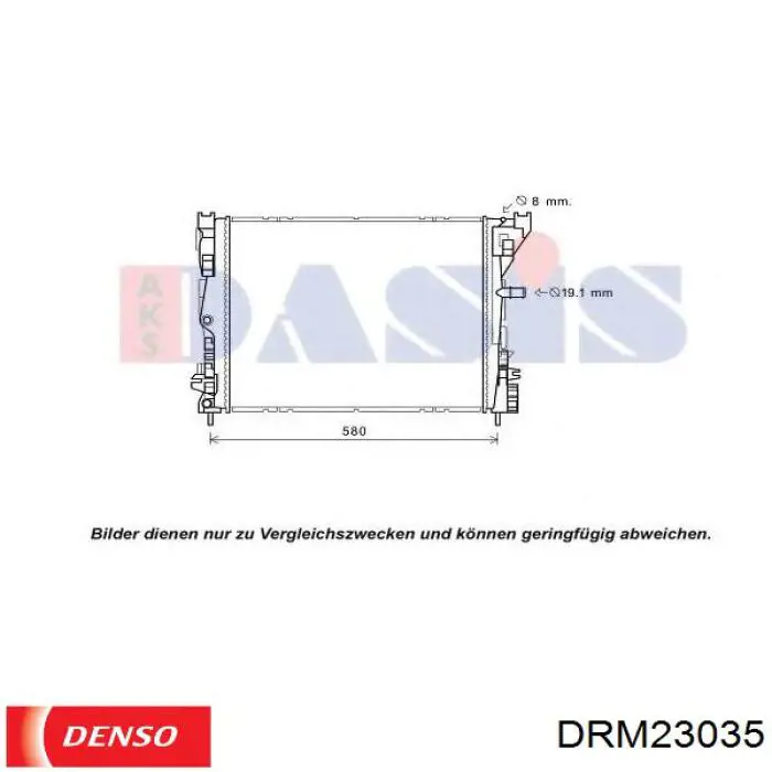 Купити DRM23035 Denso Радіатор двигуна