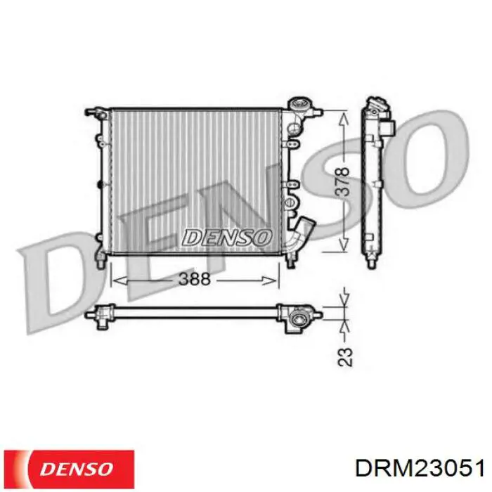 Радіатор охолодження Denso DRM23051