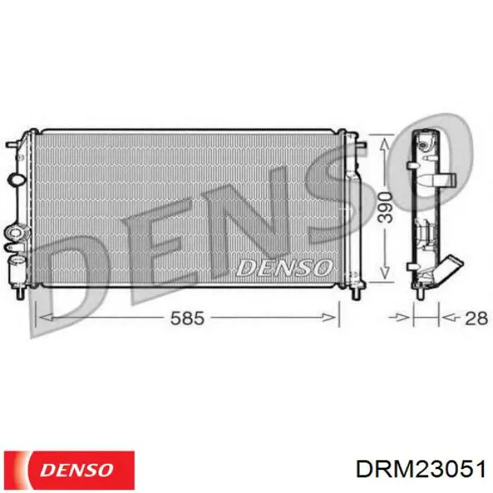 Радіатор основний Denso DRM23051 ціна, від 59.18 USD