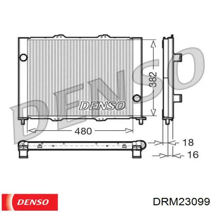 DRM23099 Denso дифузор (кожух радіатора охолодження)