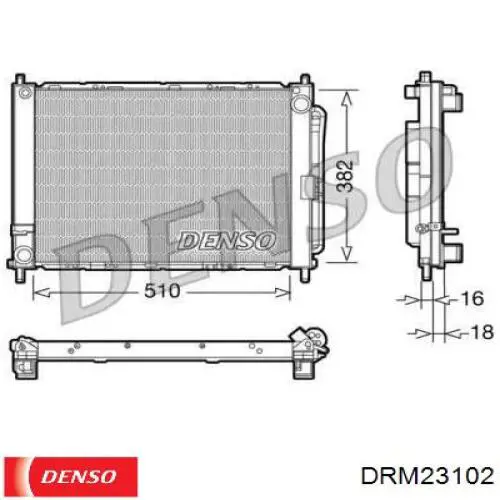 Купити DRM23102 Denso Радіатор системи охолодження кондиціонера